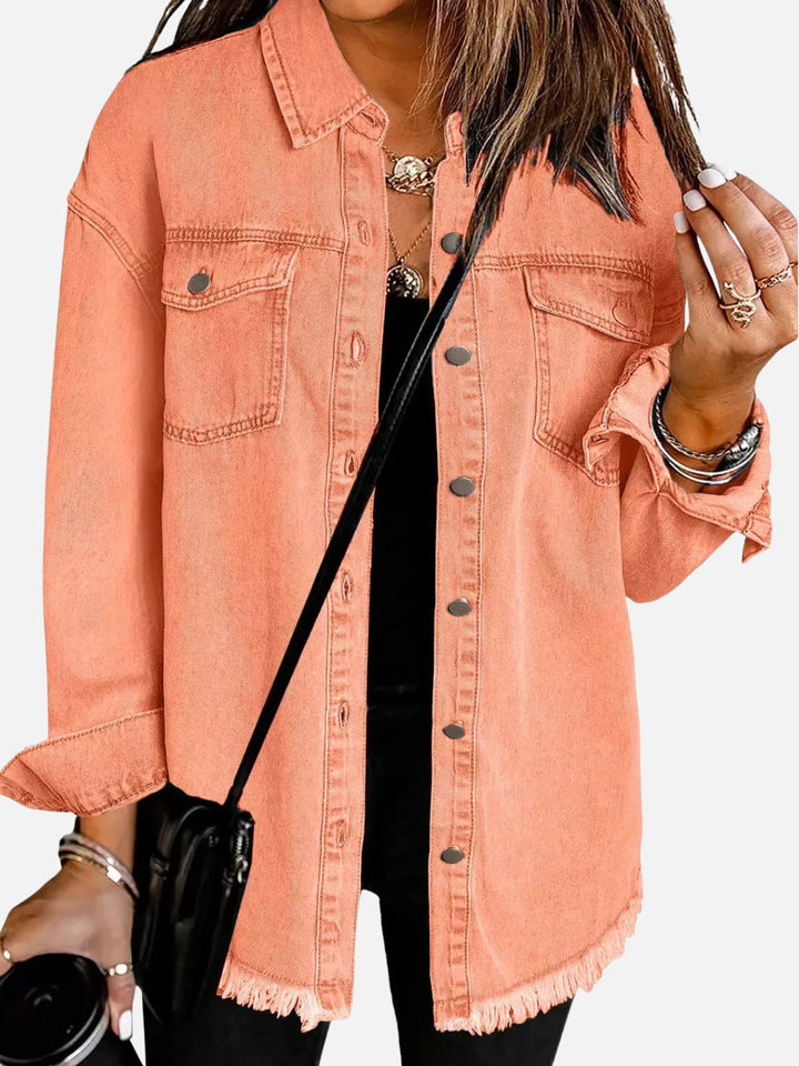 VANTESSA FringeEdge Denim Jacket