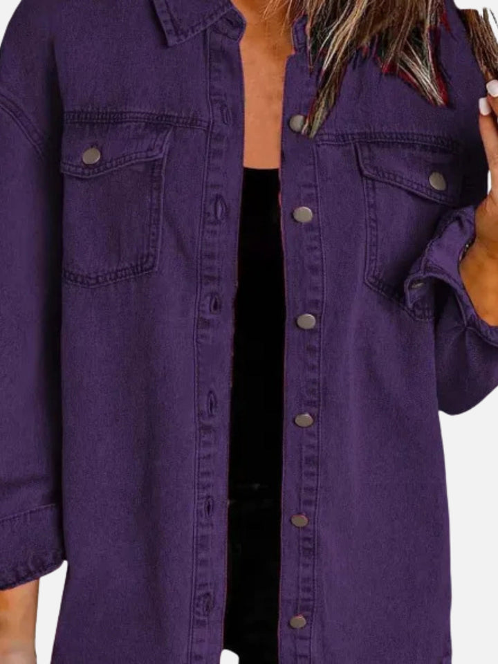 VANTESSA FringeEdge Denim Jacket