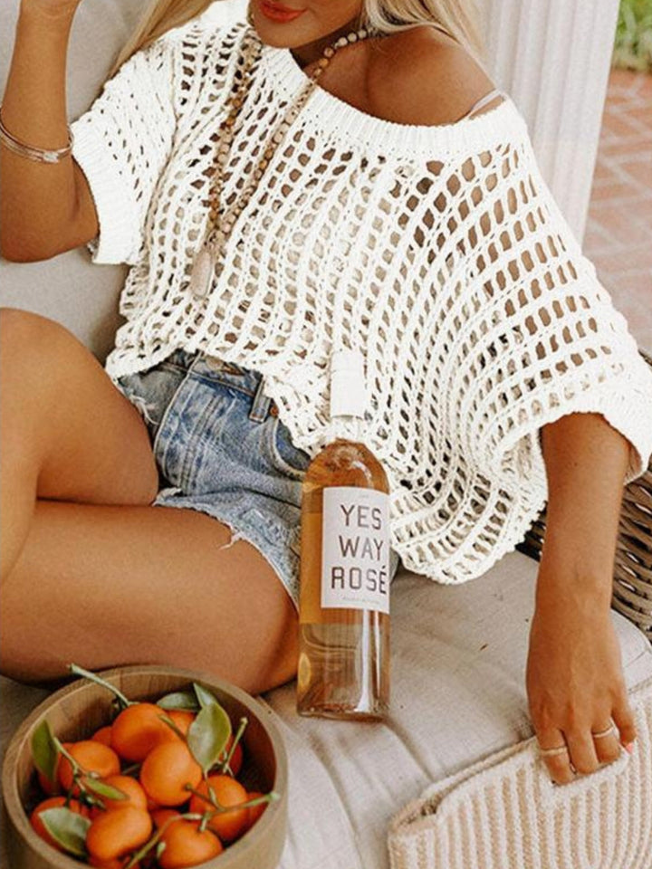 Coastal Breeze Knit Cover-Up