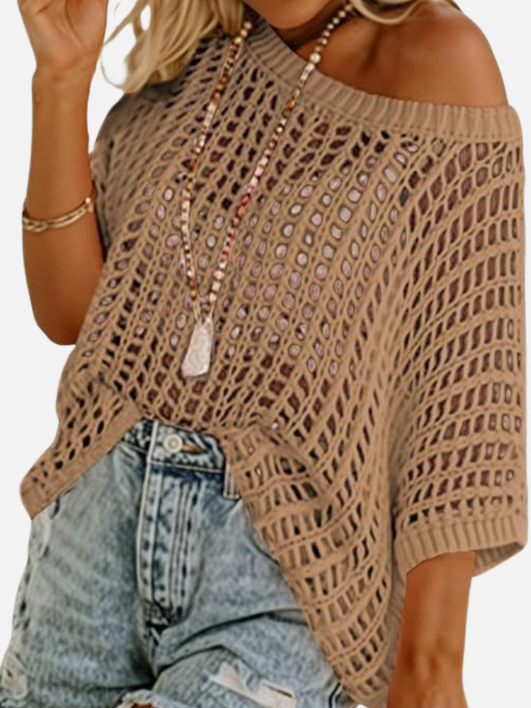 Coastal Breeze Knit Cover-Up