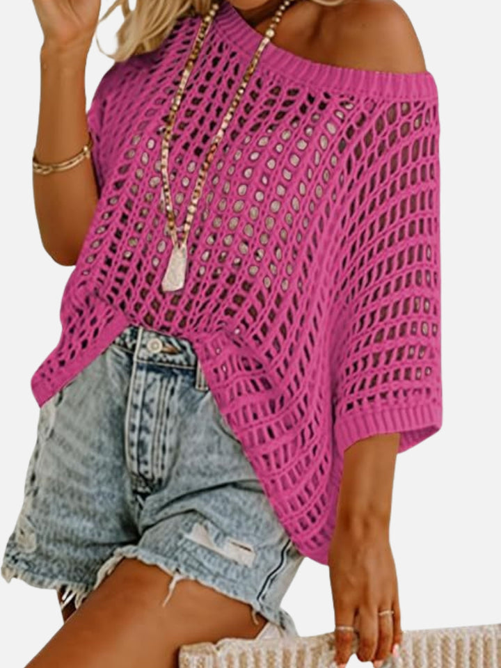 Coastal Breeze Knit Cover-Up
