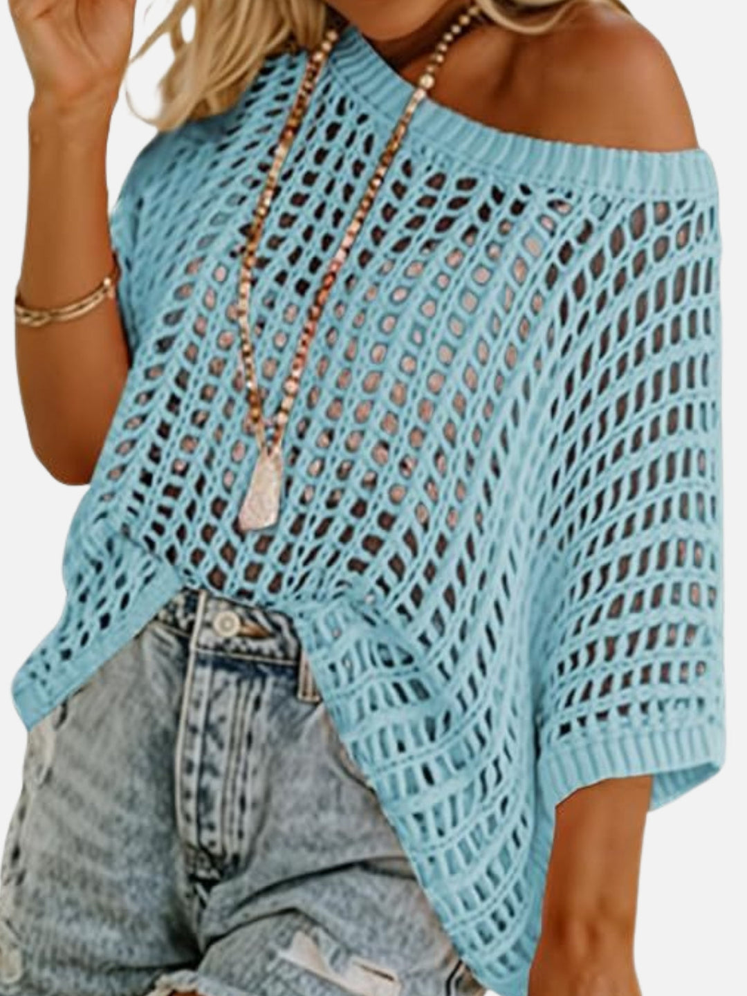 Coastal Breeze Knit Cover-Up