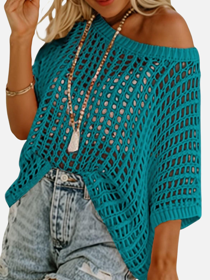 Coastal Breeze Knit Cover-Up