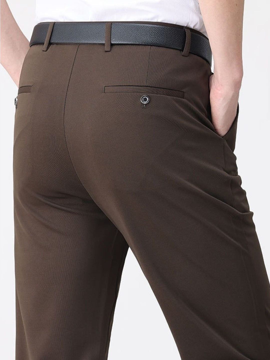 Non-Iron Casual Stretch Dress Trousers