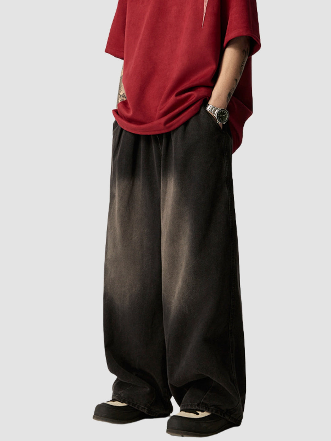 WLS Retro Washed Loose Casual Pants