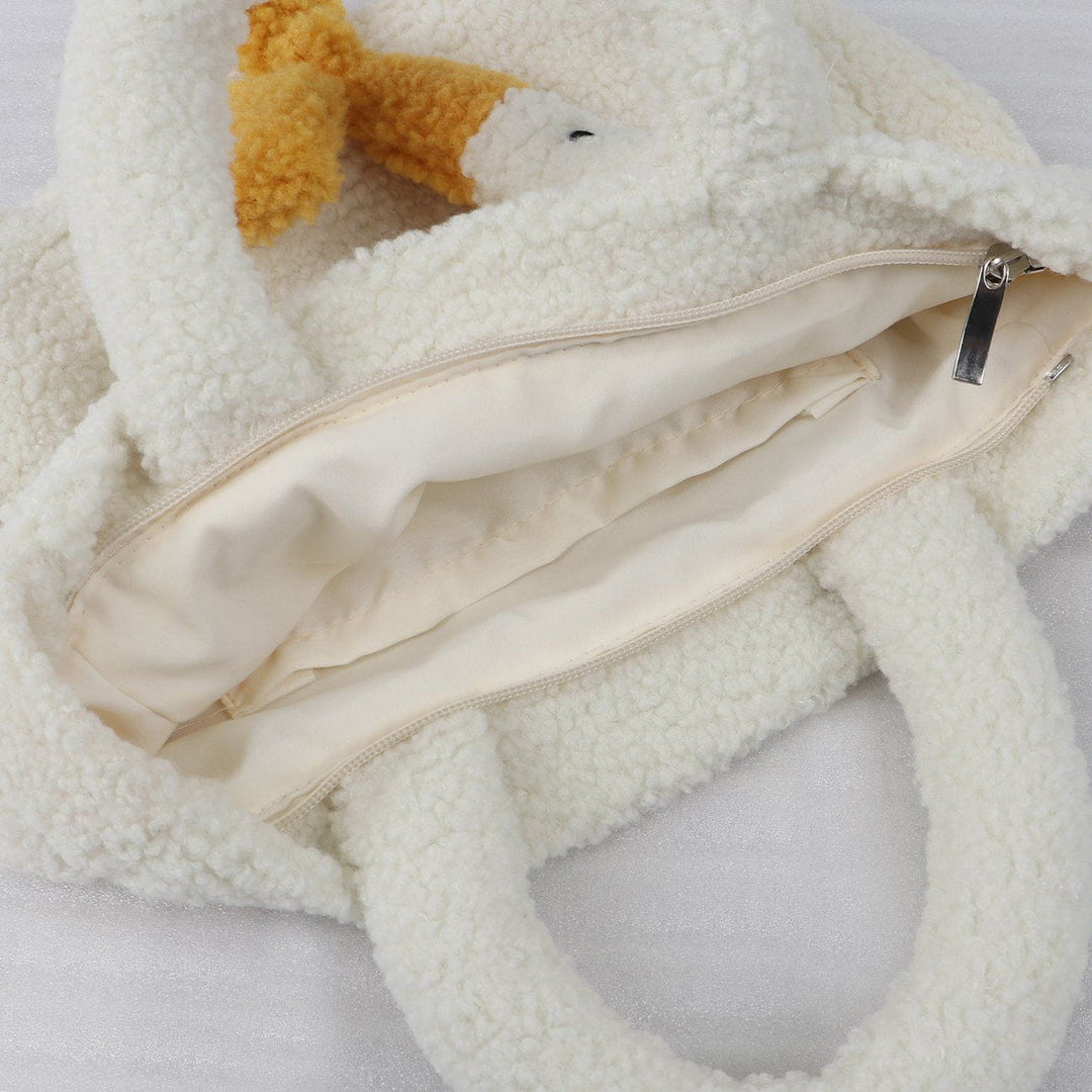 WLS Cute Goose Sherpa Bag