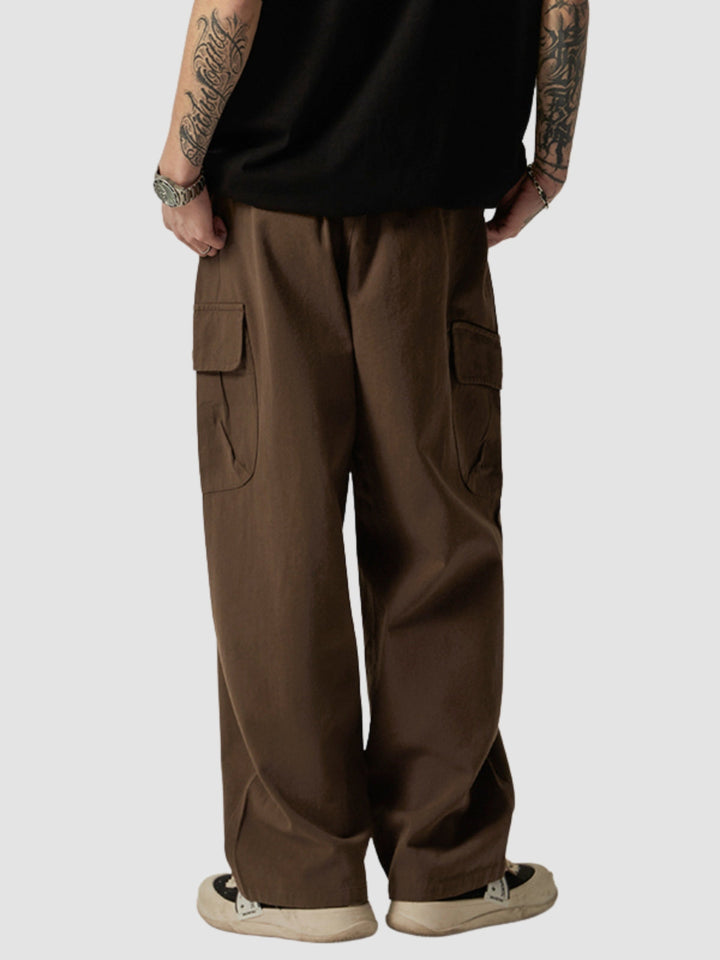 WLS Retro Japanese Loose Straight Pants