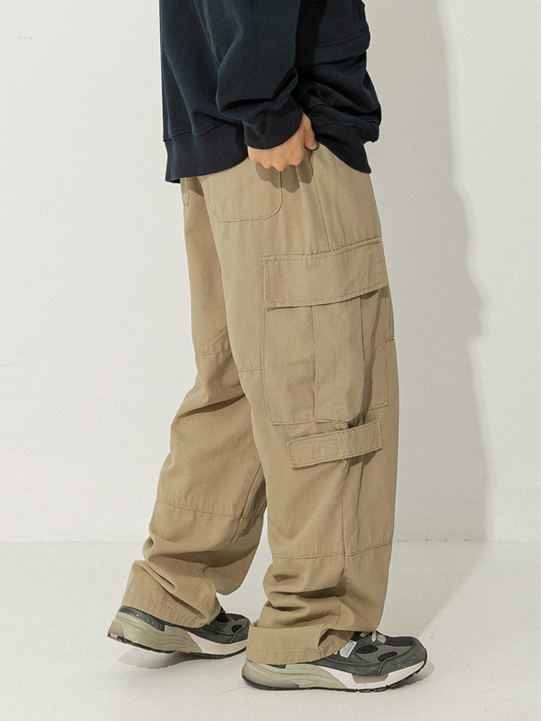 WLS Retro Japanese Loose Cargo Trousers