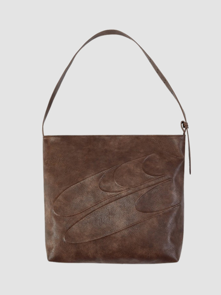 WLS Large Capacity Shoulder Crossbody Leather Bag