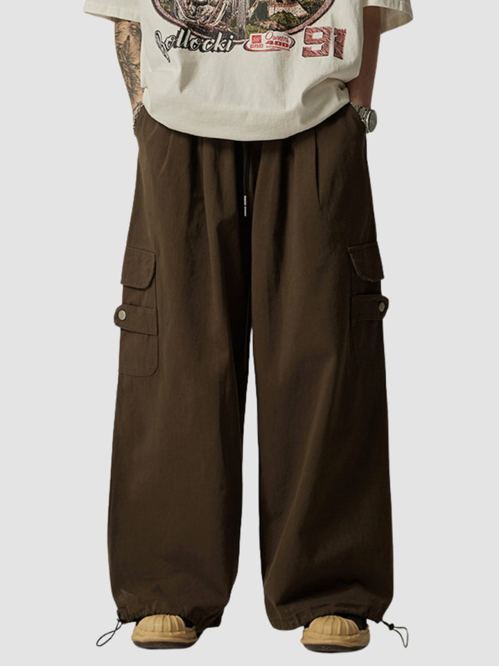 WLS Japanese Loose Fitting Wide Leg Pants