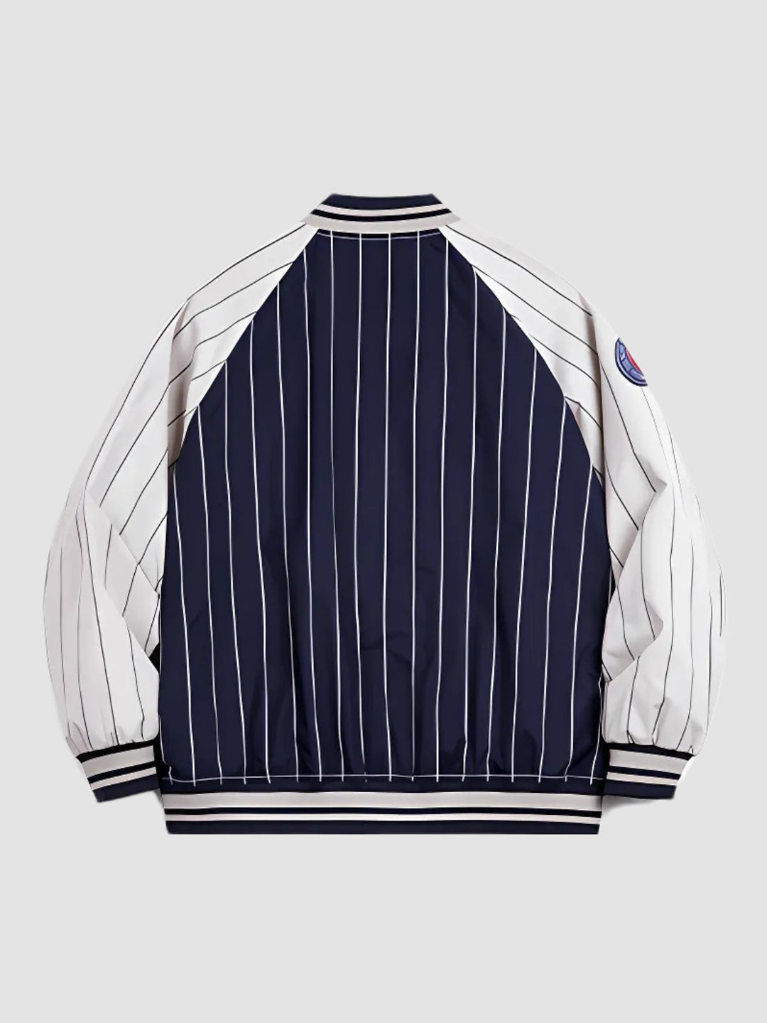 WLS Retro American Striped Baseball Jacket