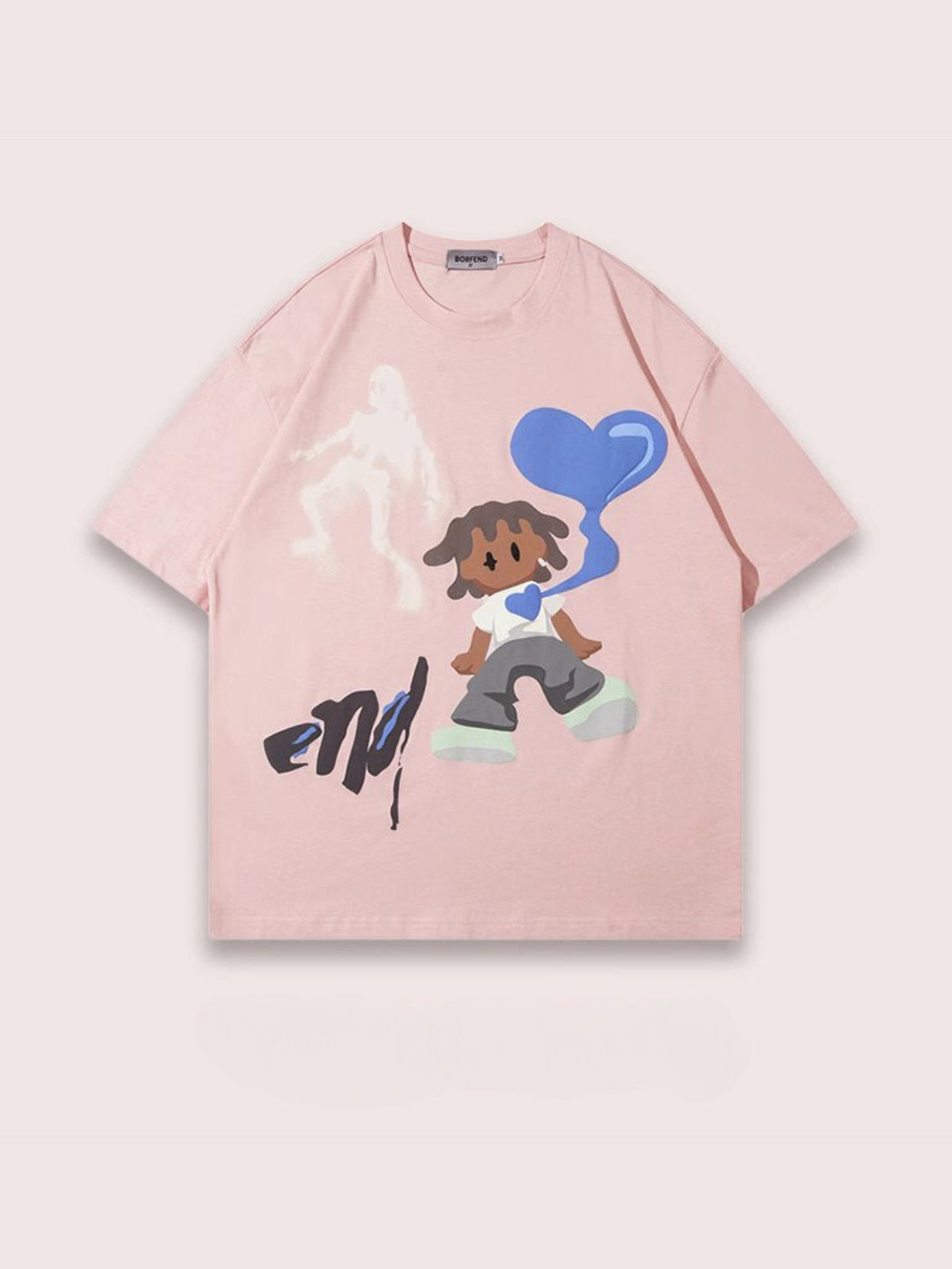WLS Skull Cartoon Print Tee