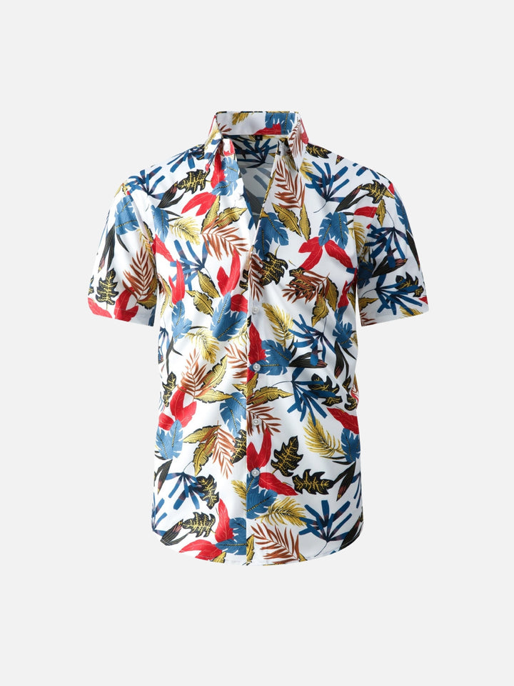 Tropical Bloom Ice Silk Aloha Shirt