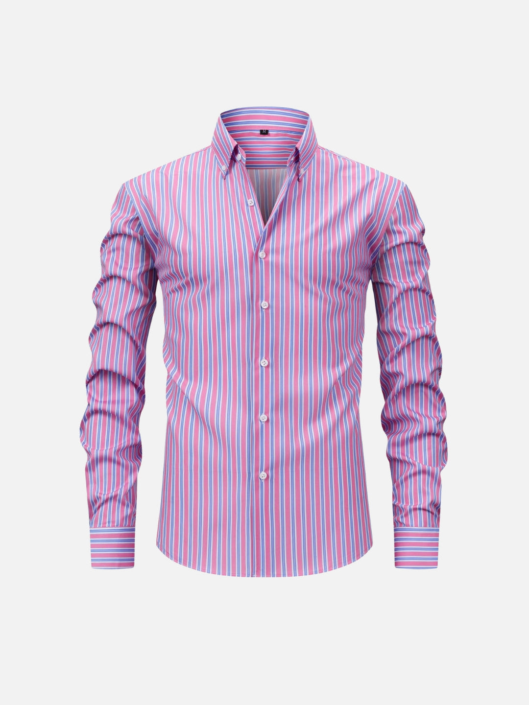 Striped Digital Print Lapel Shirt