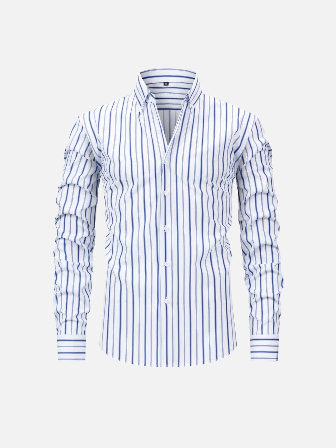 Striped Digital Print Lapel Shirt