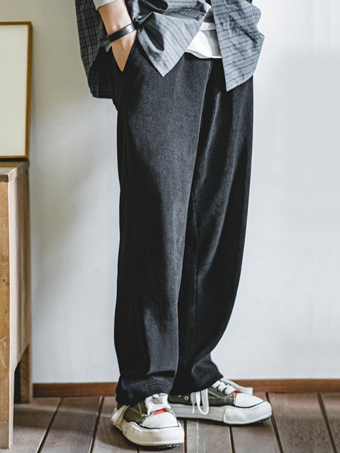 WLS Chenille Corduroy Straight Leg Pants