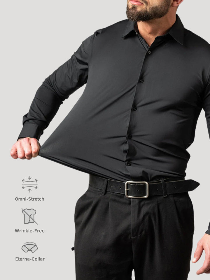 Non-Iron Extra Stretch Shirt – Natural Button Edition