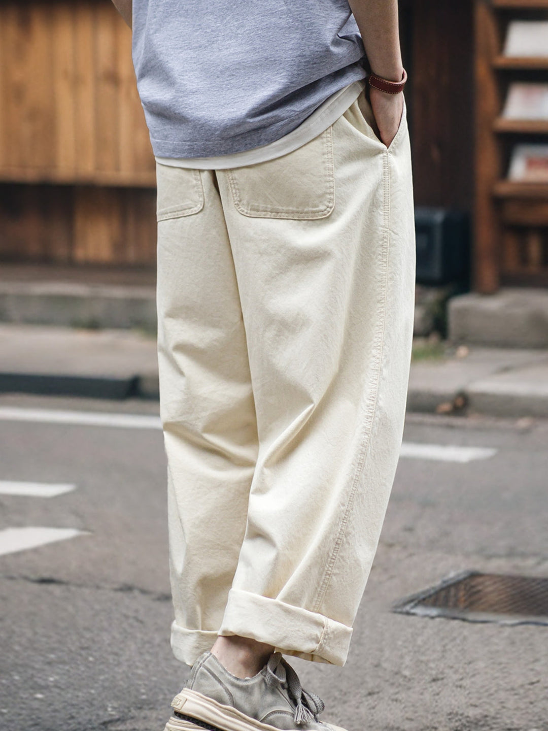 WLS Loose Wide-Leg Casual Deck Pants