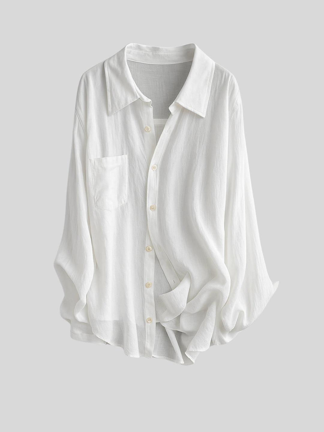 WLS French-Inspired Loose Sun Protection Shirt