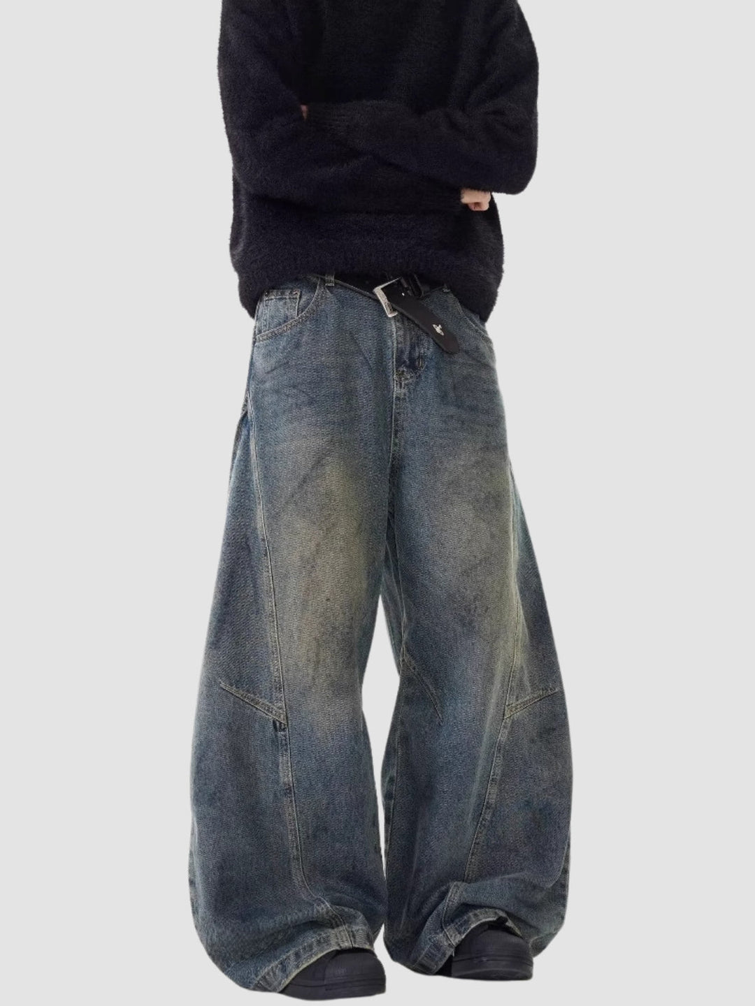 WLS Loose Straight Washed Pants
