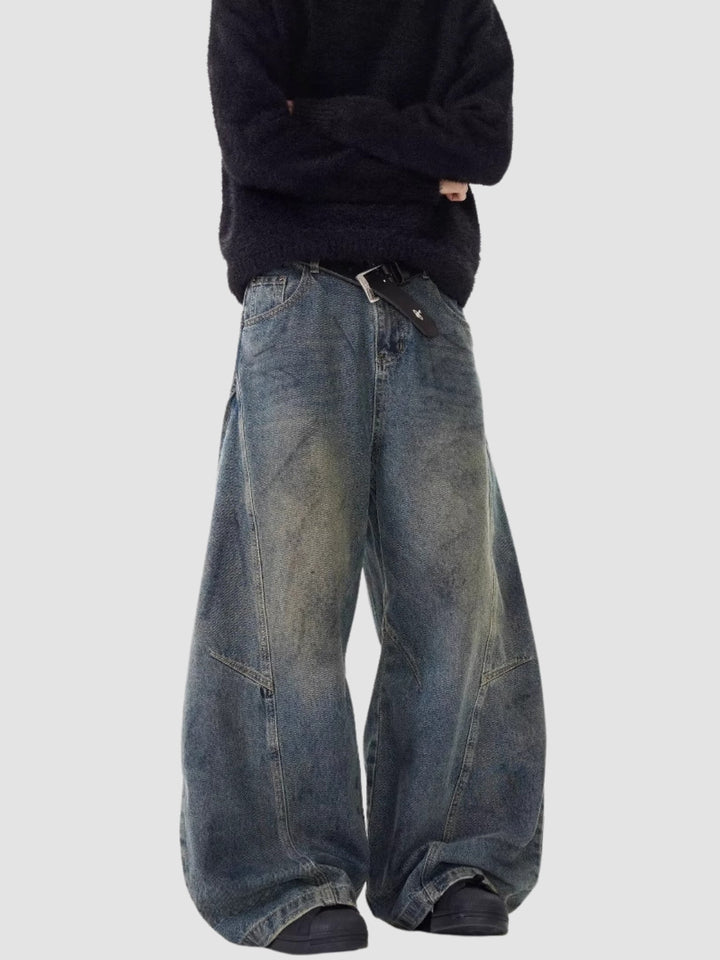 WLS Loose Straight Washed Pants