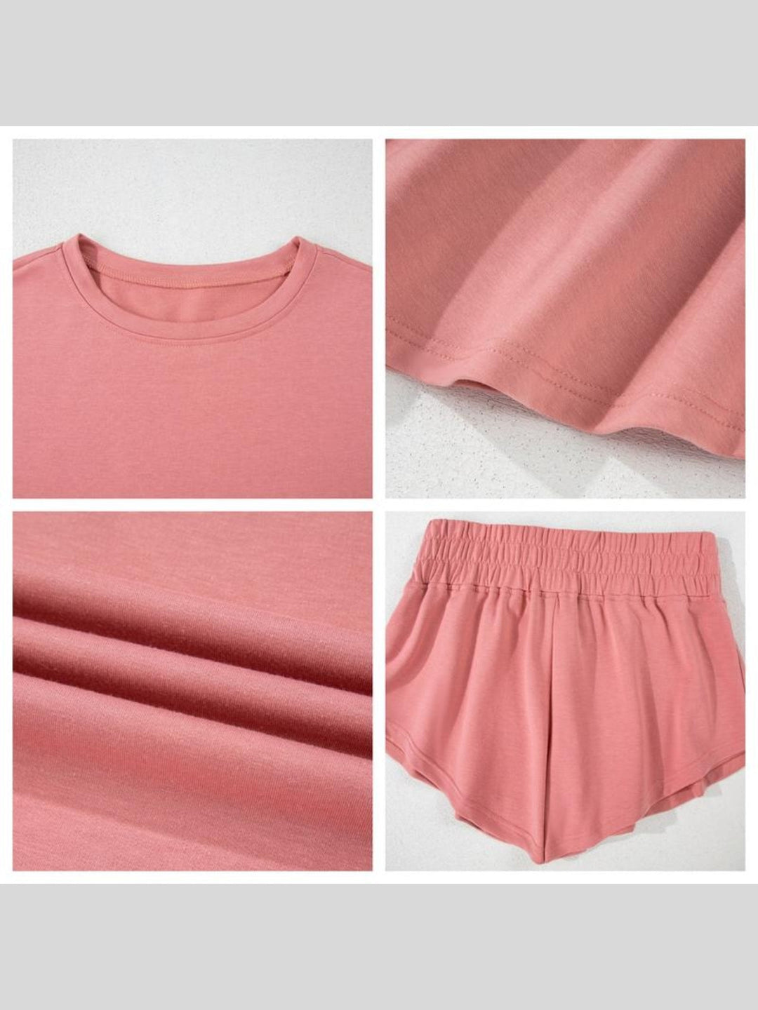 CheckMate Chic™ 2-Piece Summer Set – Soft Stretch T-Shirt & Shorts