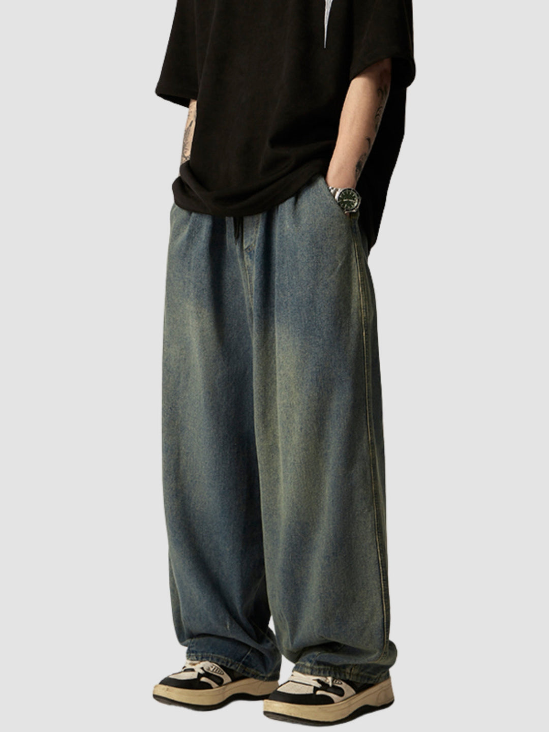 WLS Retro Washed Loose Casual Pants