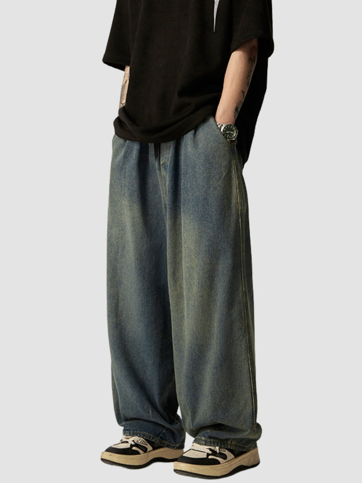 WLS Retro Washed Loose Casual Pants