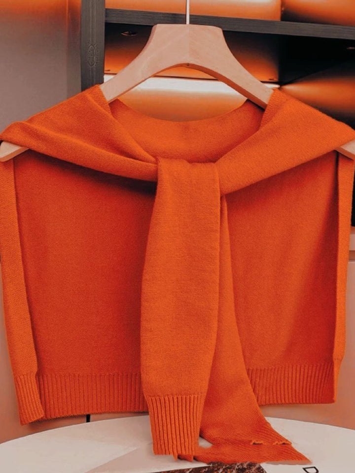 WLS Shoulder Pad Waistcoat Wool Scarf