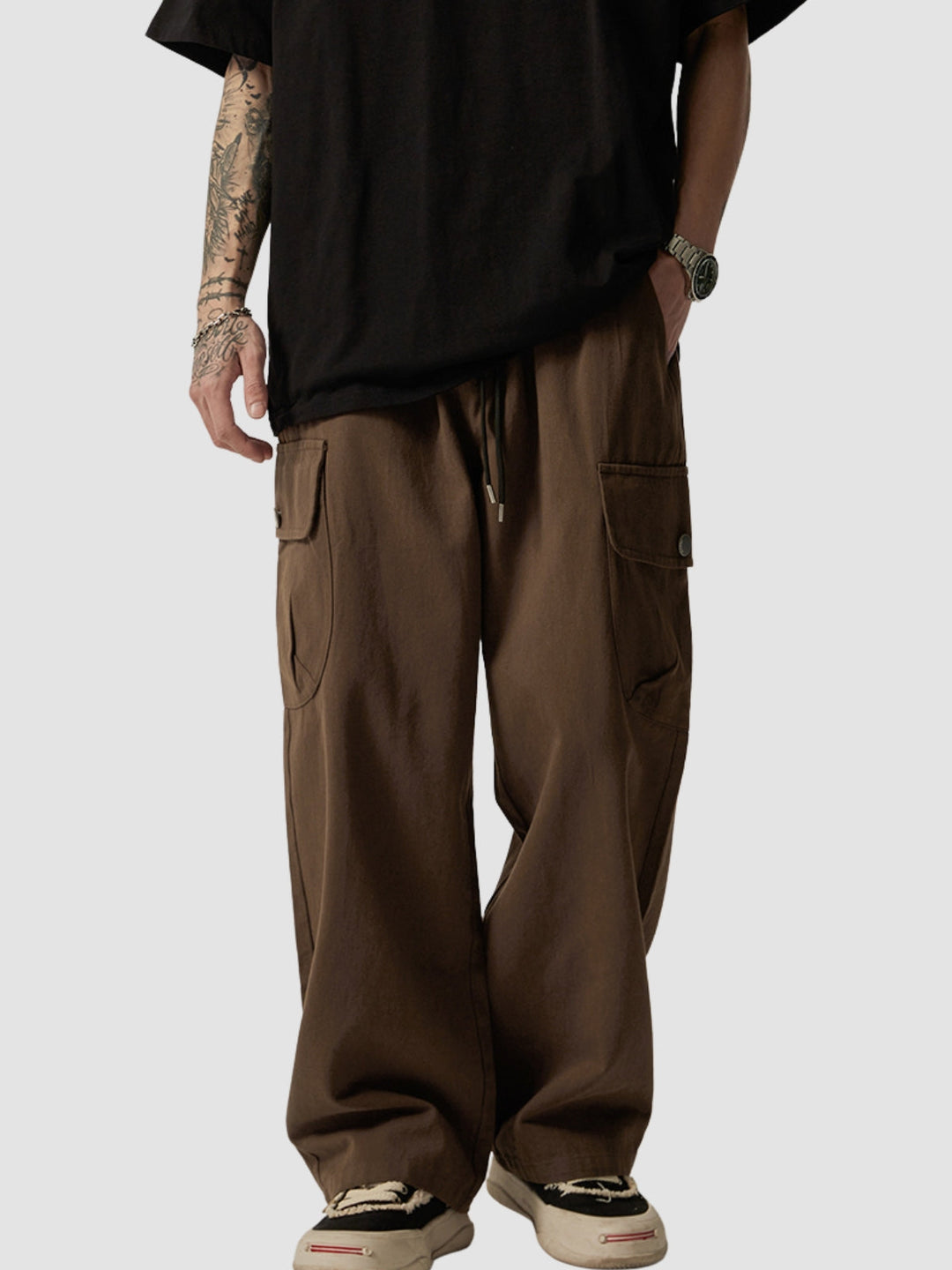 WLS Retro Japanese Loose Straight Pants