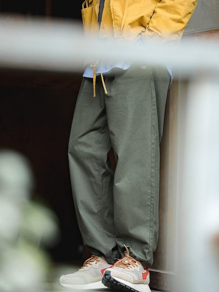 WLS Loose Casual Military Elastic Cuffs Pants