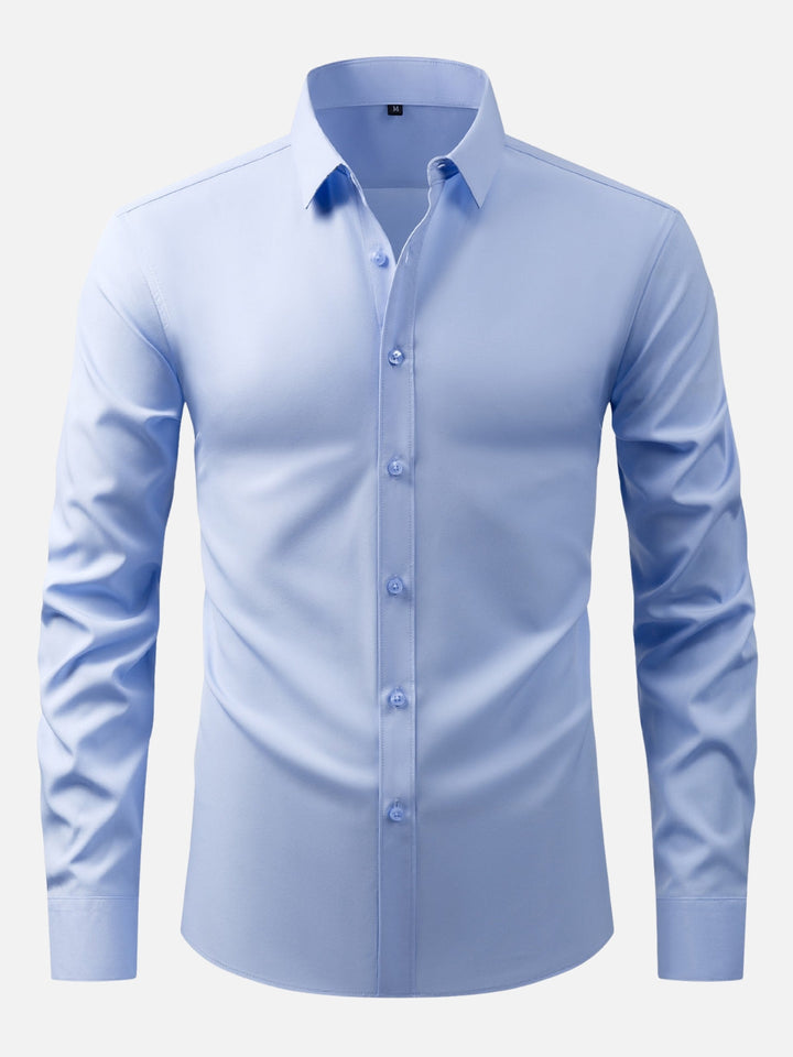 Non-Iron Extra Stretch Shirt – Natural Button Edition