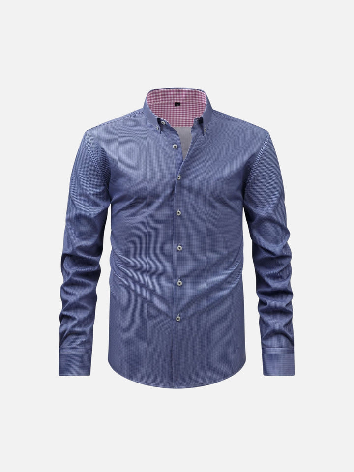 Non-Iron Stretch Gingham Dress Shirt