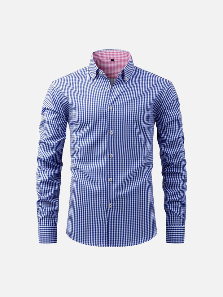Non-Iron Stretch Gingham Dress Shirt