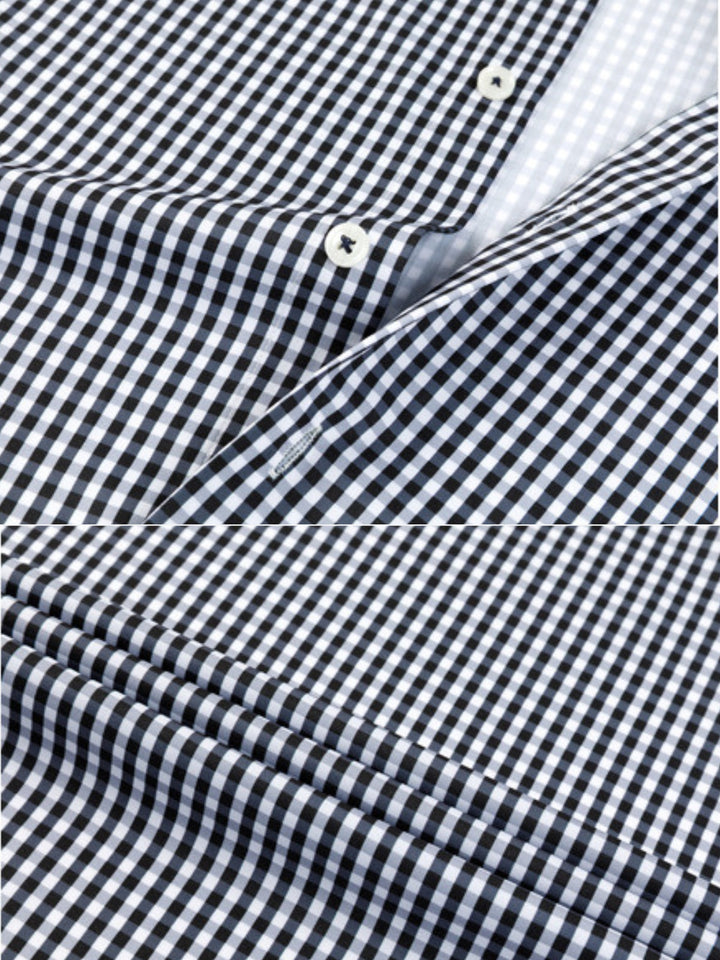 Non-Iron Stretch Gingham Dress Shirt