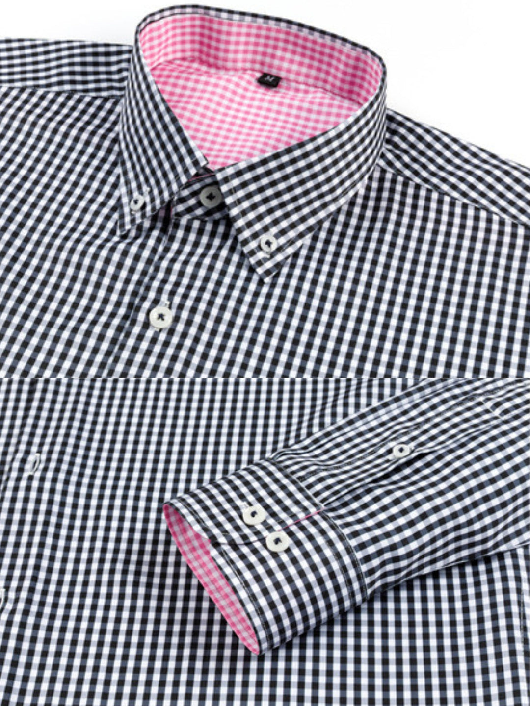 Non-Iron Stretch Gingham Dress Shirt