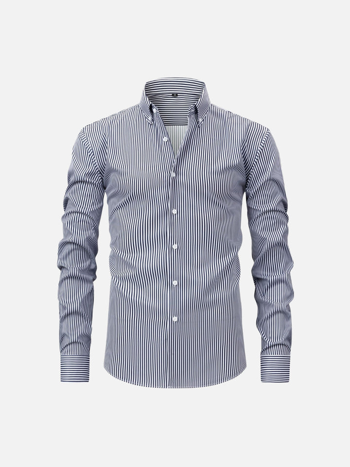 Non-Iron 4-Way Stretch Business Dress Shirt