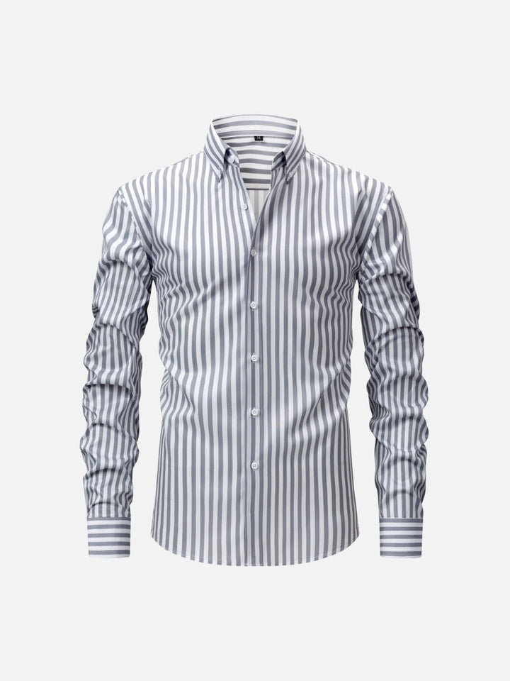 Non-Iron 4-Way Stretch Business Dress Shirt