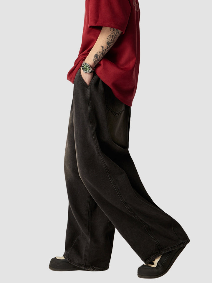 WLS Retro Washed Loose Casual Pants