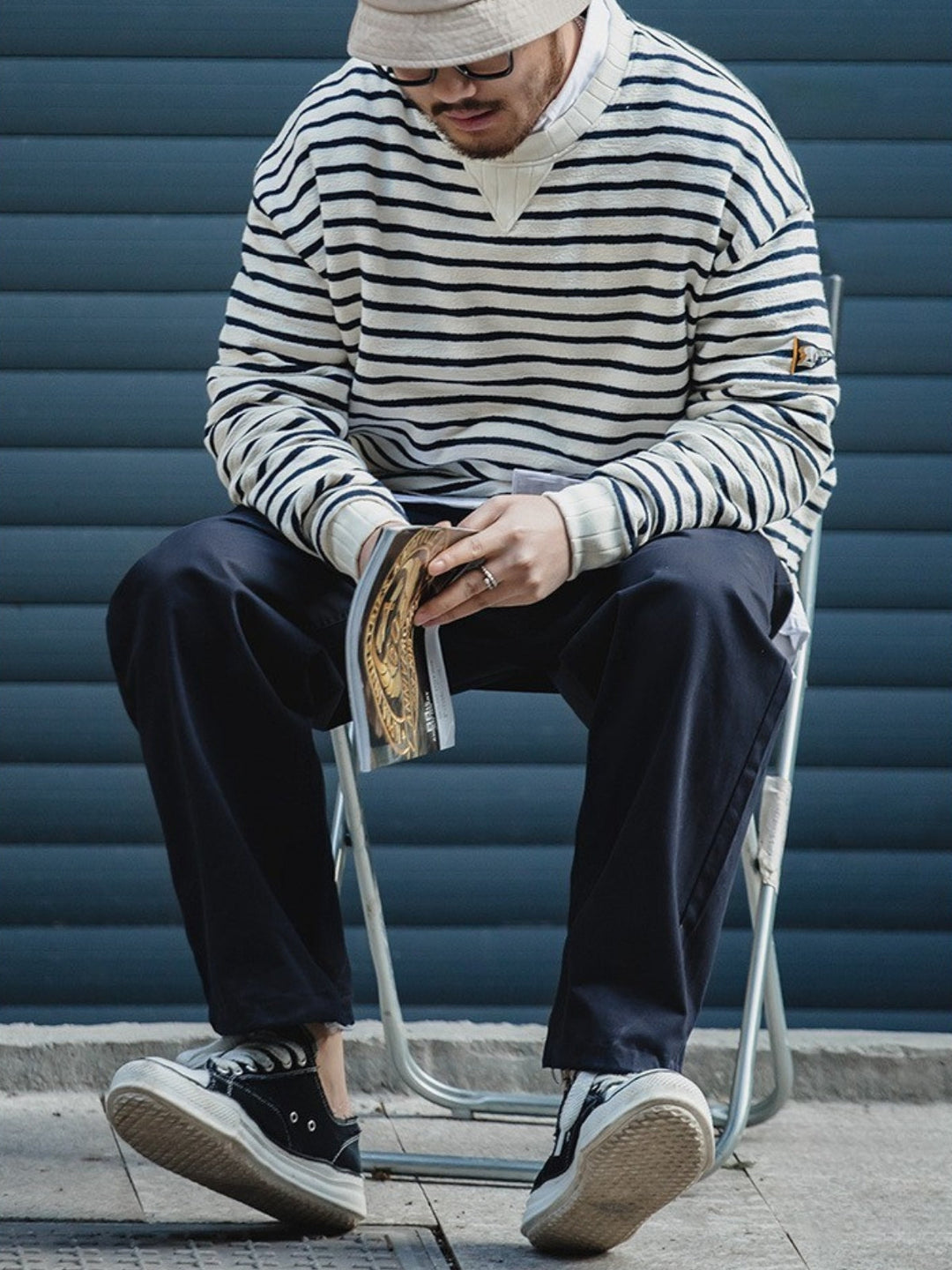 WLS Loose Casual Military Elastic Cuffs Pants