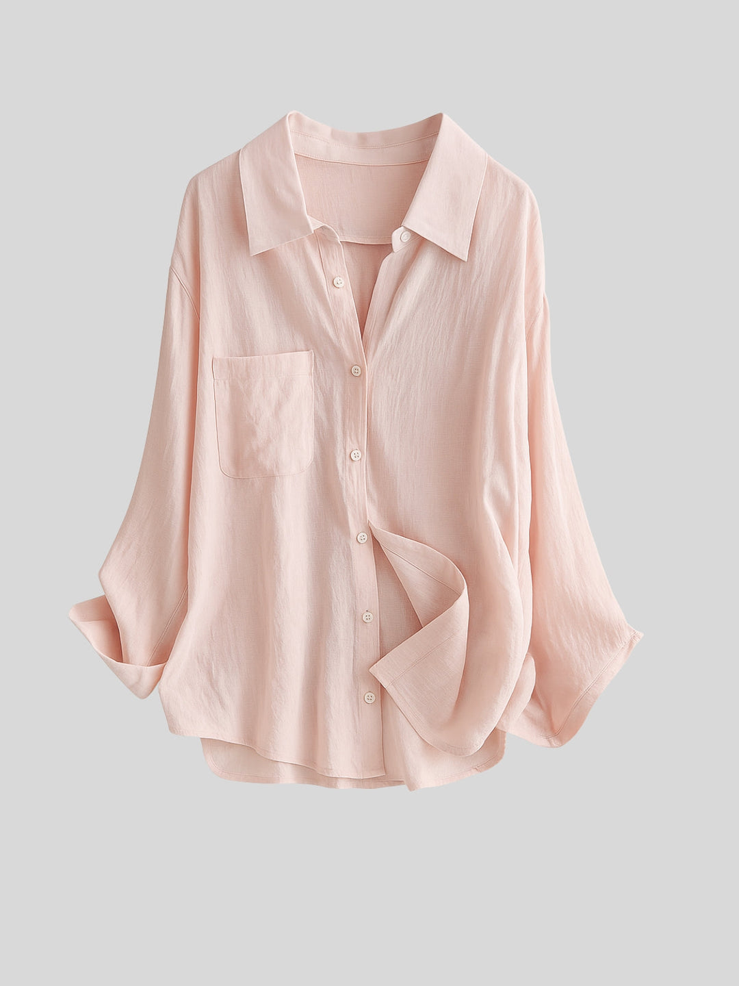WLS French-Inspired Loose Sun Protection Shirt