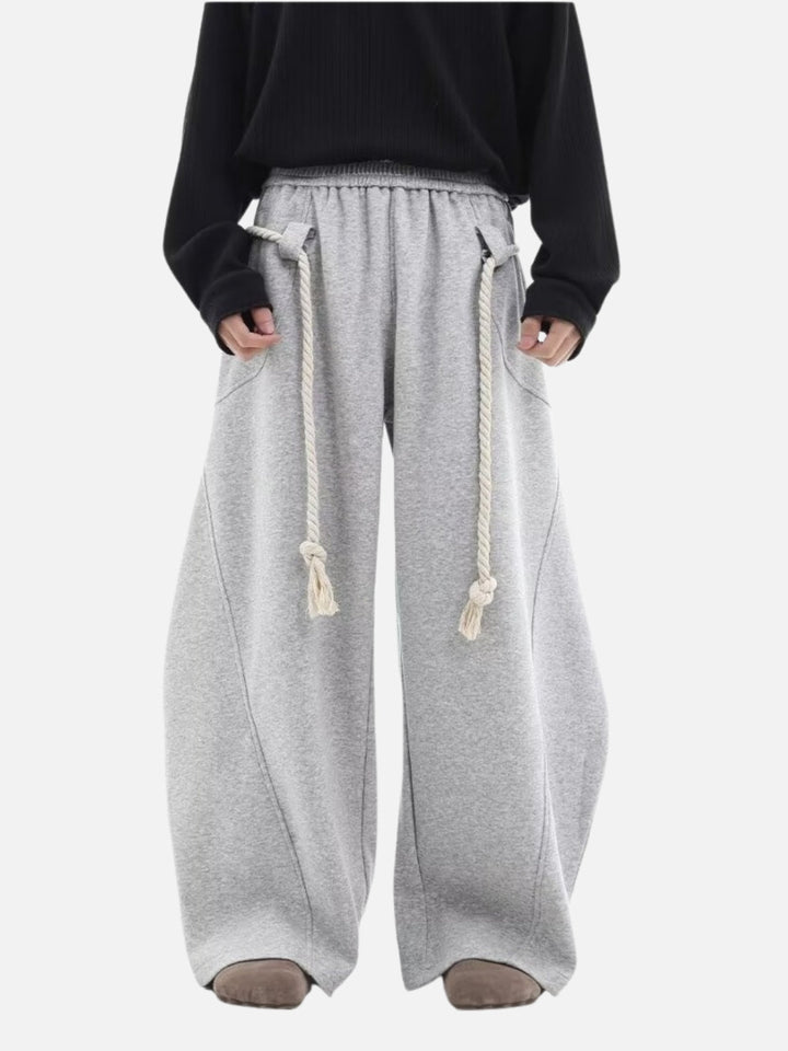 RetroFlow Wide‑Leg Sports Pants