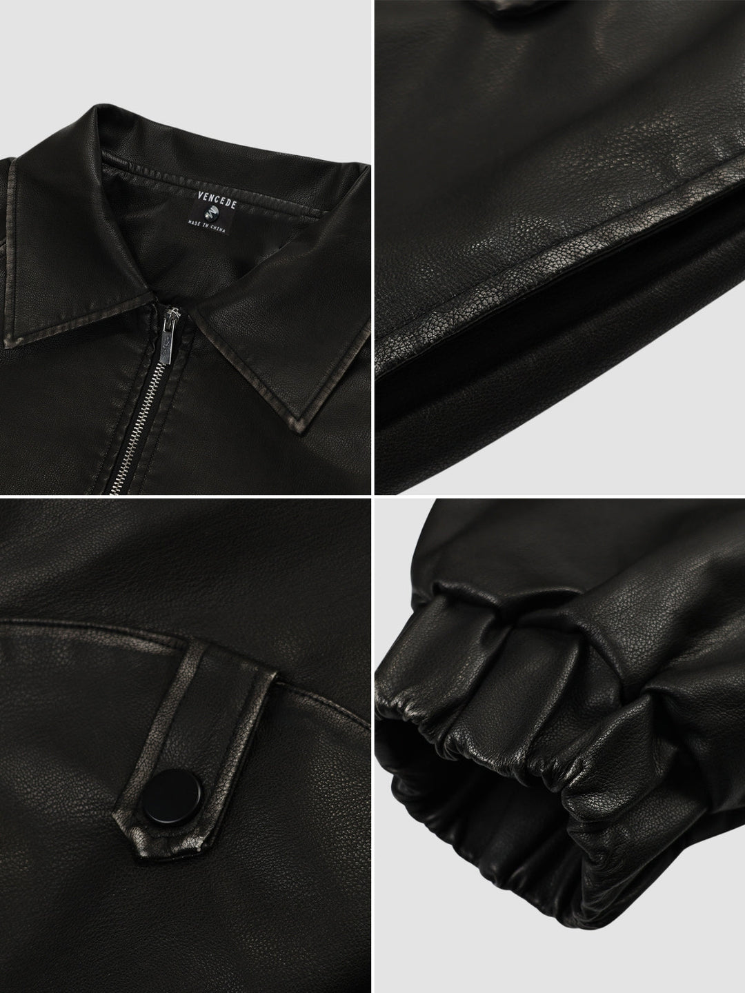 WLS Loose Maillard Leather Jacket