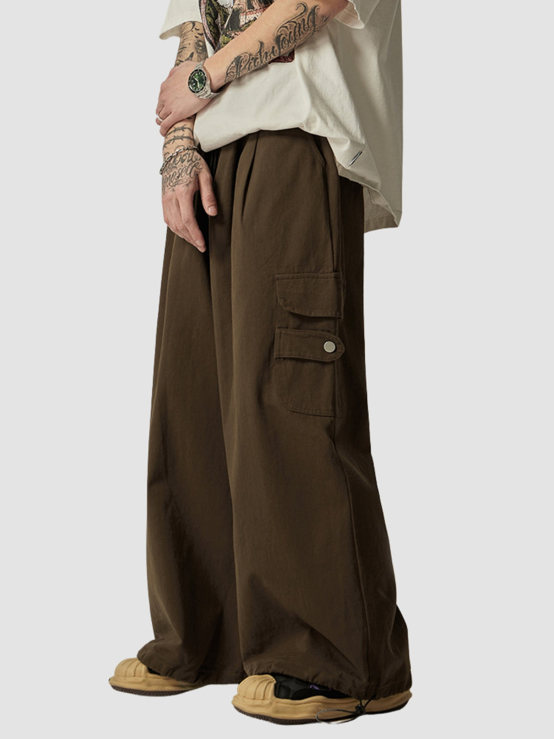 WLS Japanese Loose Fitting Wide Leg Pants