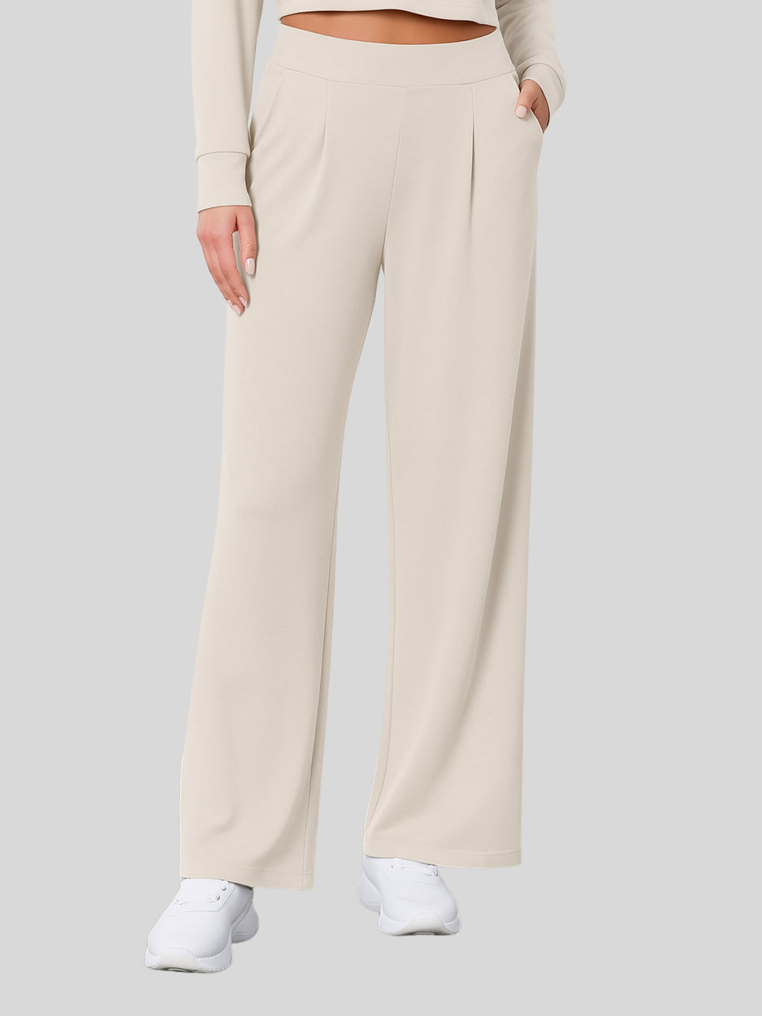 WLS Modal Blend Wide-Leg Trousers