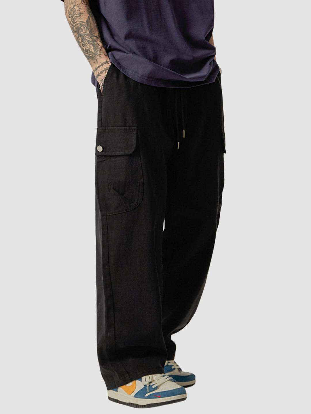 WLS Retro Japanese Loose Straight Pants
