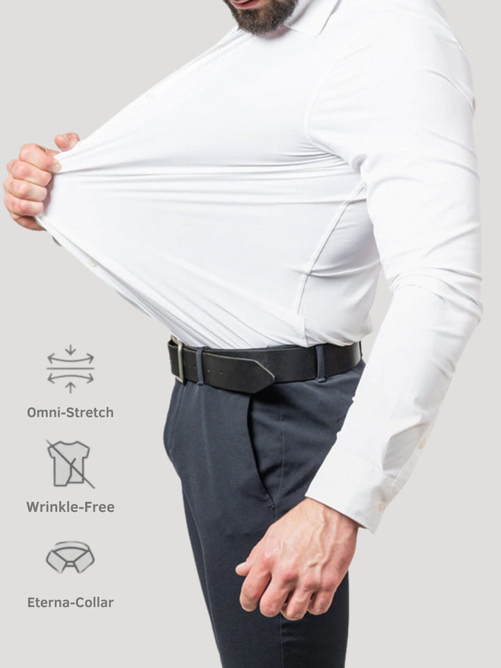 Non-Iron Extra Stretch Shirt – Natural Button Edition
