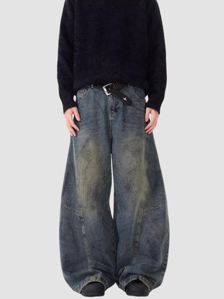 WLS Loose Straight Washed Pants