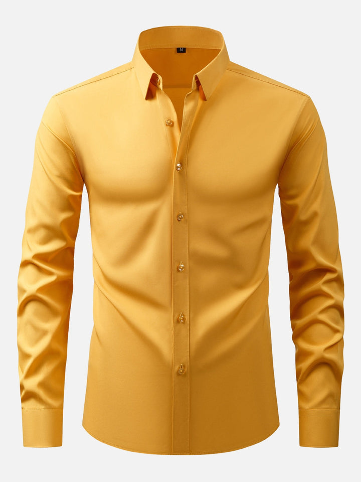 Non-Iron Extra Stretch Shirt – Natural Button Edition