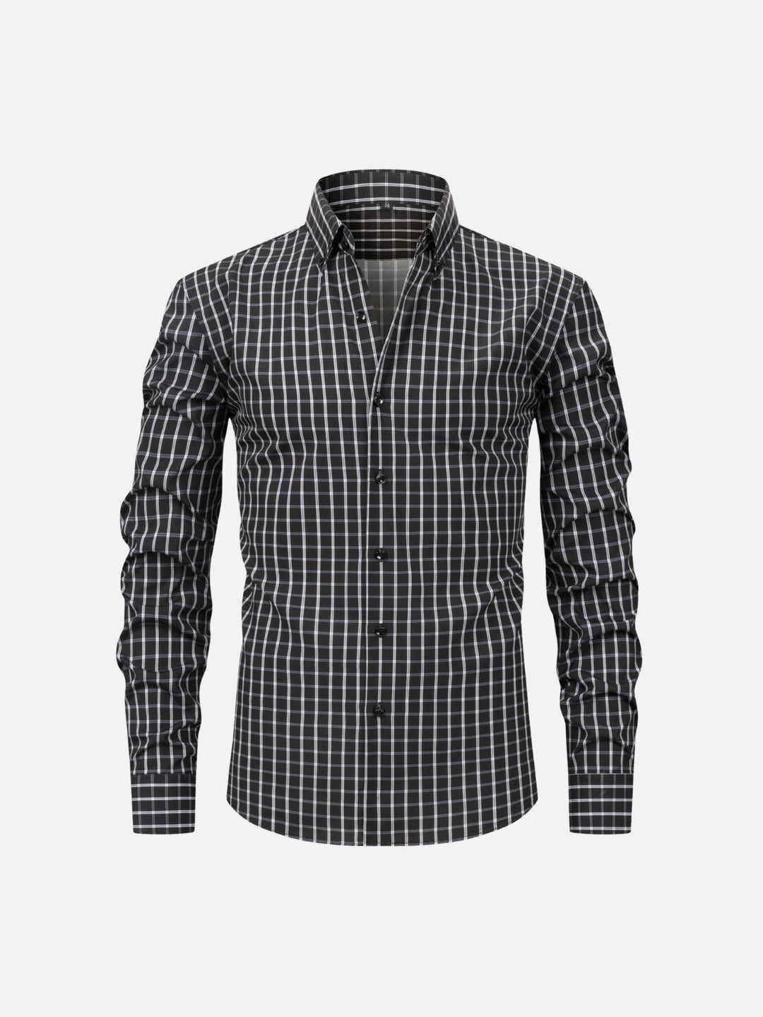 Non-Iron Stretch Vertical Stripe Dress Shirt